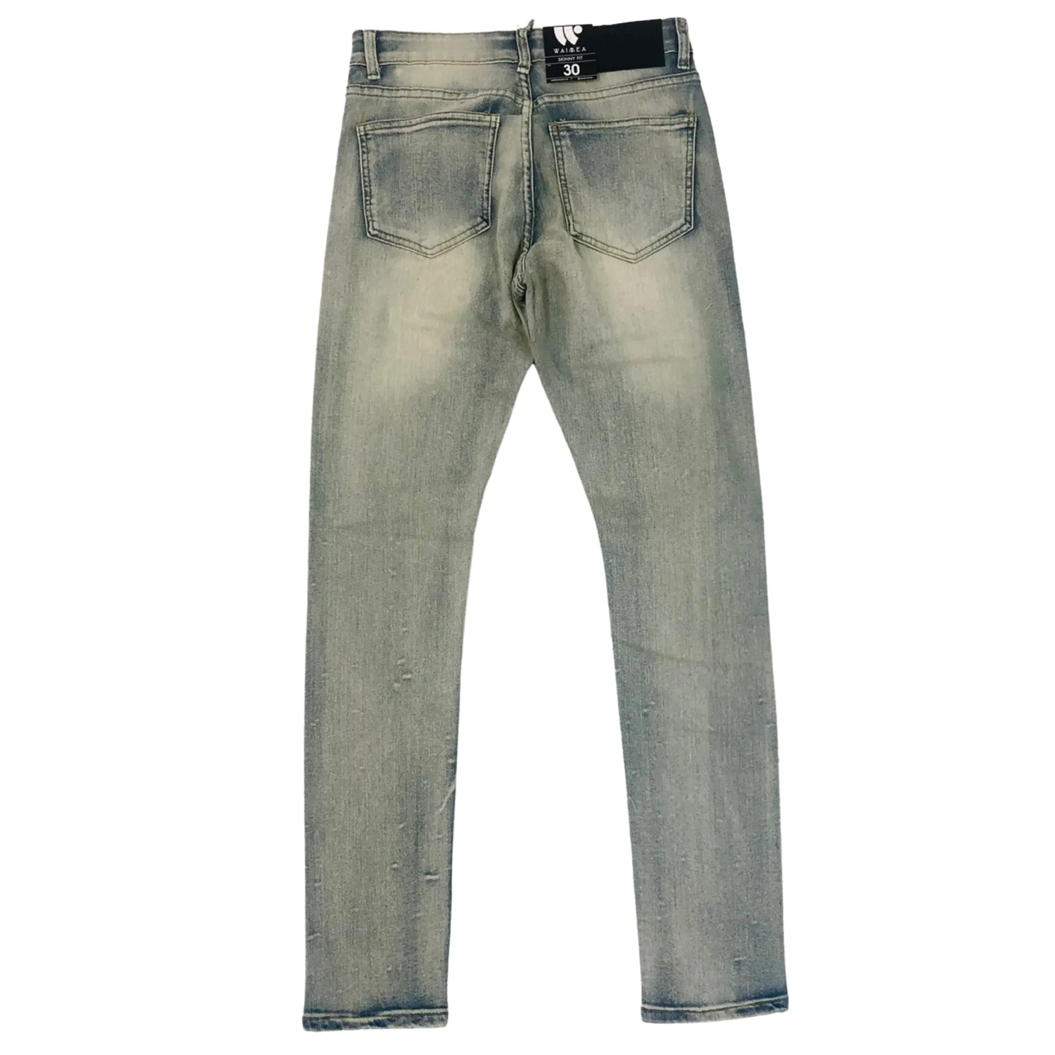 WAIMEA Men Bleached Denim Jeans - Antique Bleach