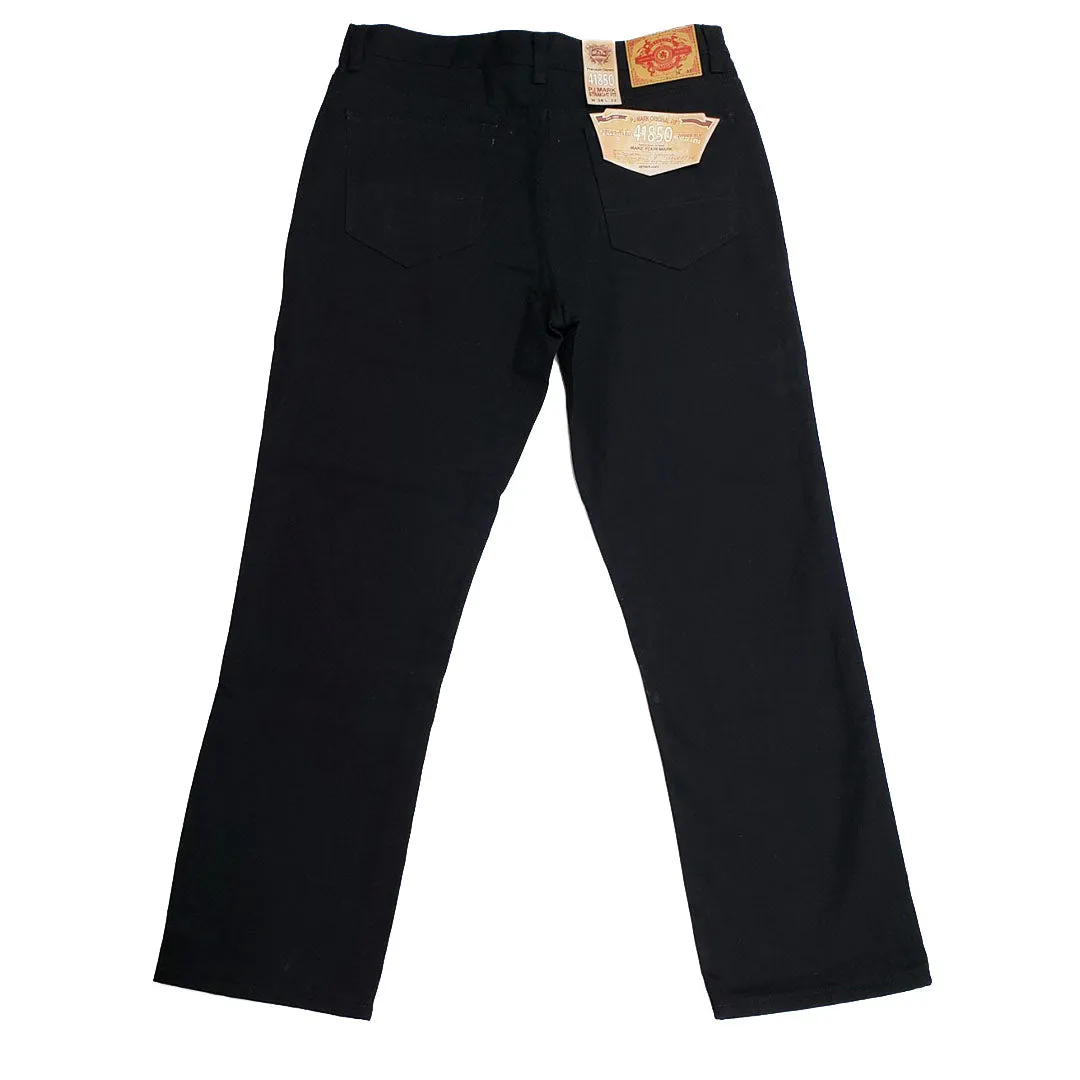 Denim Straight Fit Jeans - Jet Black