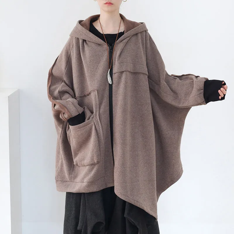 Women Autumn Winter Loose Cotton Overcoat