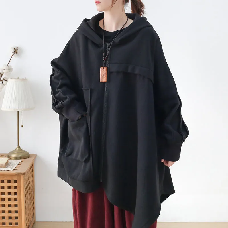 Women Autumn Winter Loose Cotton Overcoat