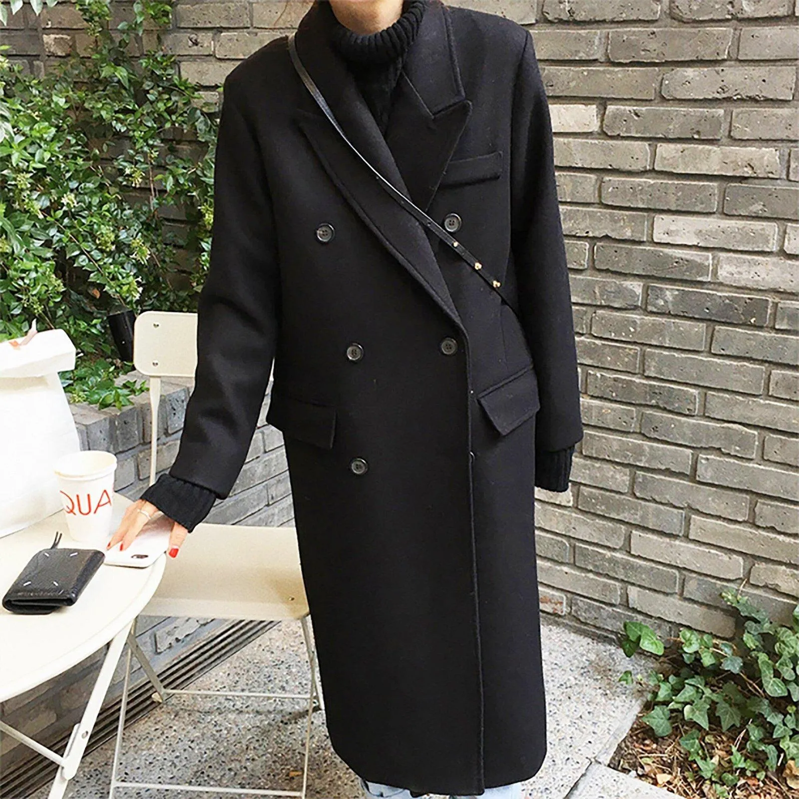 Women Wool Long Coat,Beige Long Wool Coat,Camel Maxi Wool Coat,Black Long Woolen Coat,Wool Overcoat,Plus Size Reefer Coat,Winter Coat Women