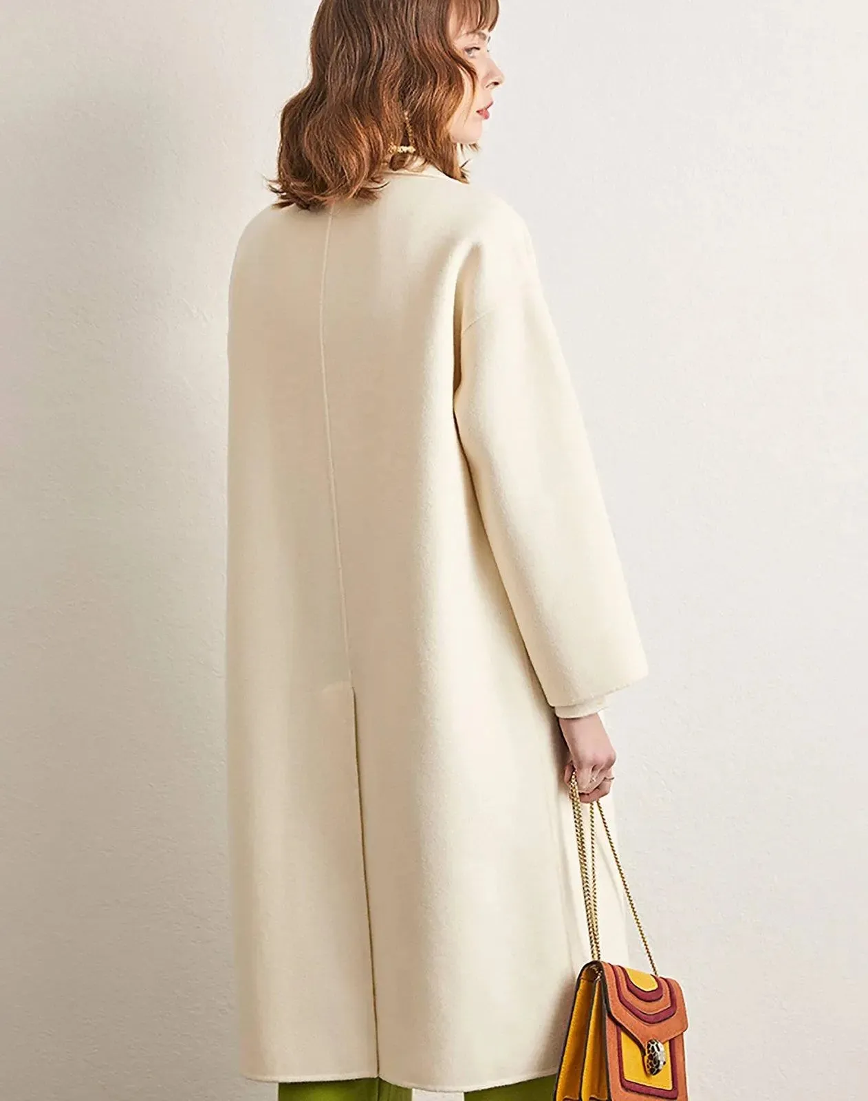 Fiona Single Breasted Wool Blend Midi Coat