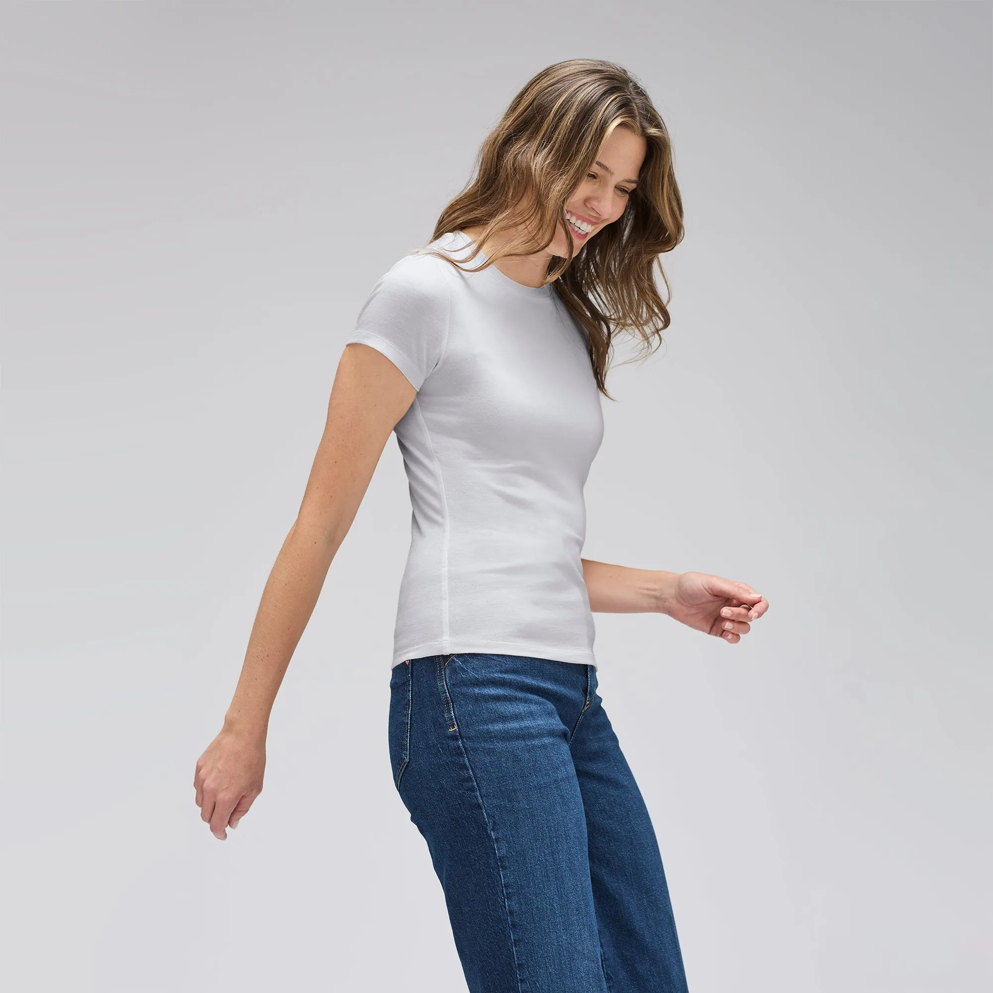 Women's Slim Merino Crew Neck T-Shirt