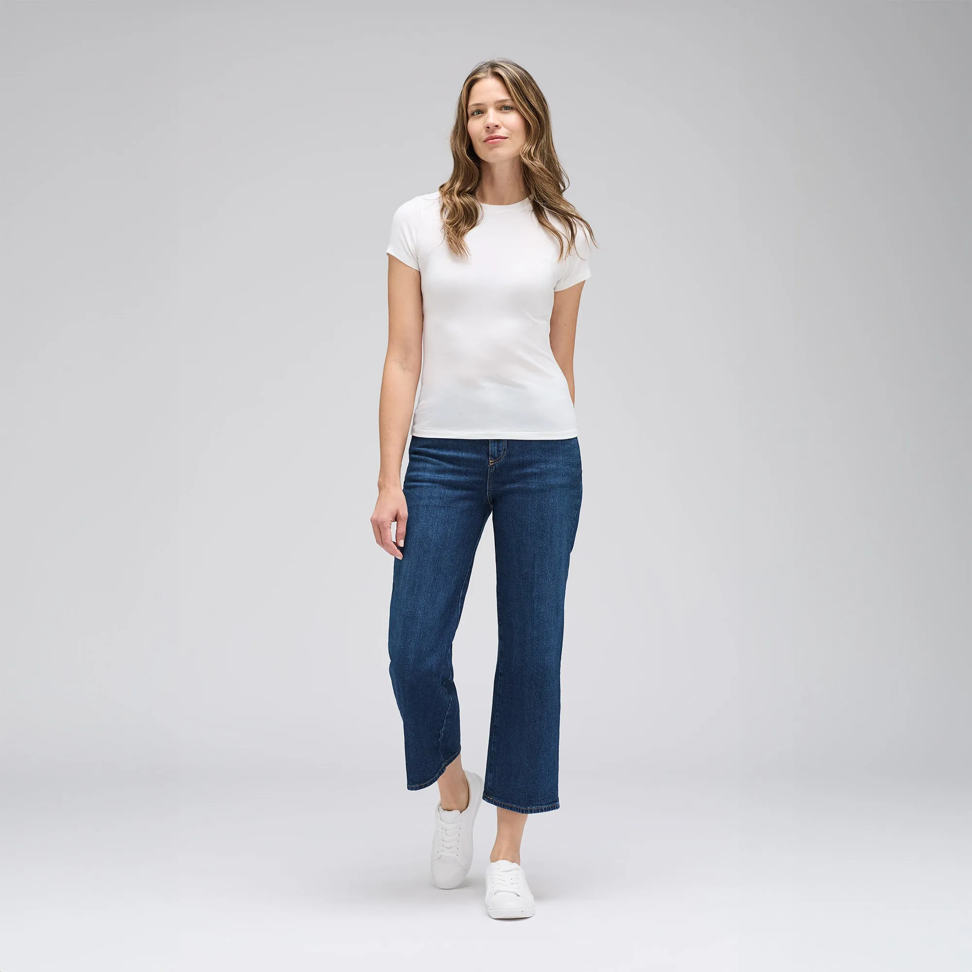 Women's Slim Merino Crew Neck T-Shirt