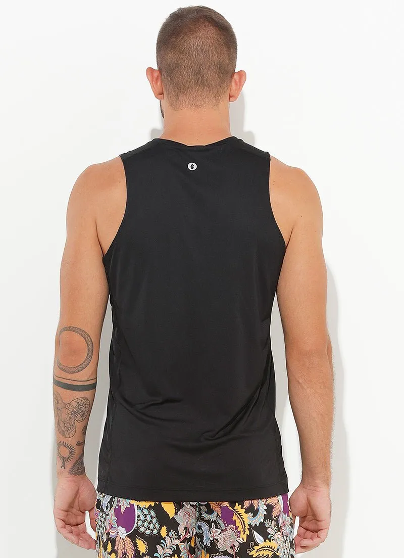 A.O.P Tank (Black) UPF 50 