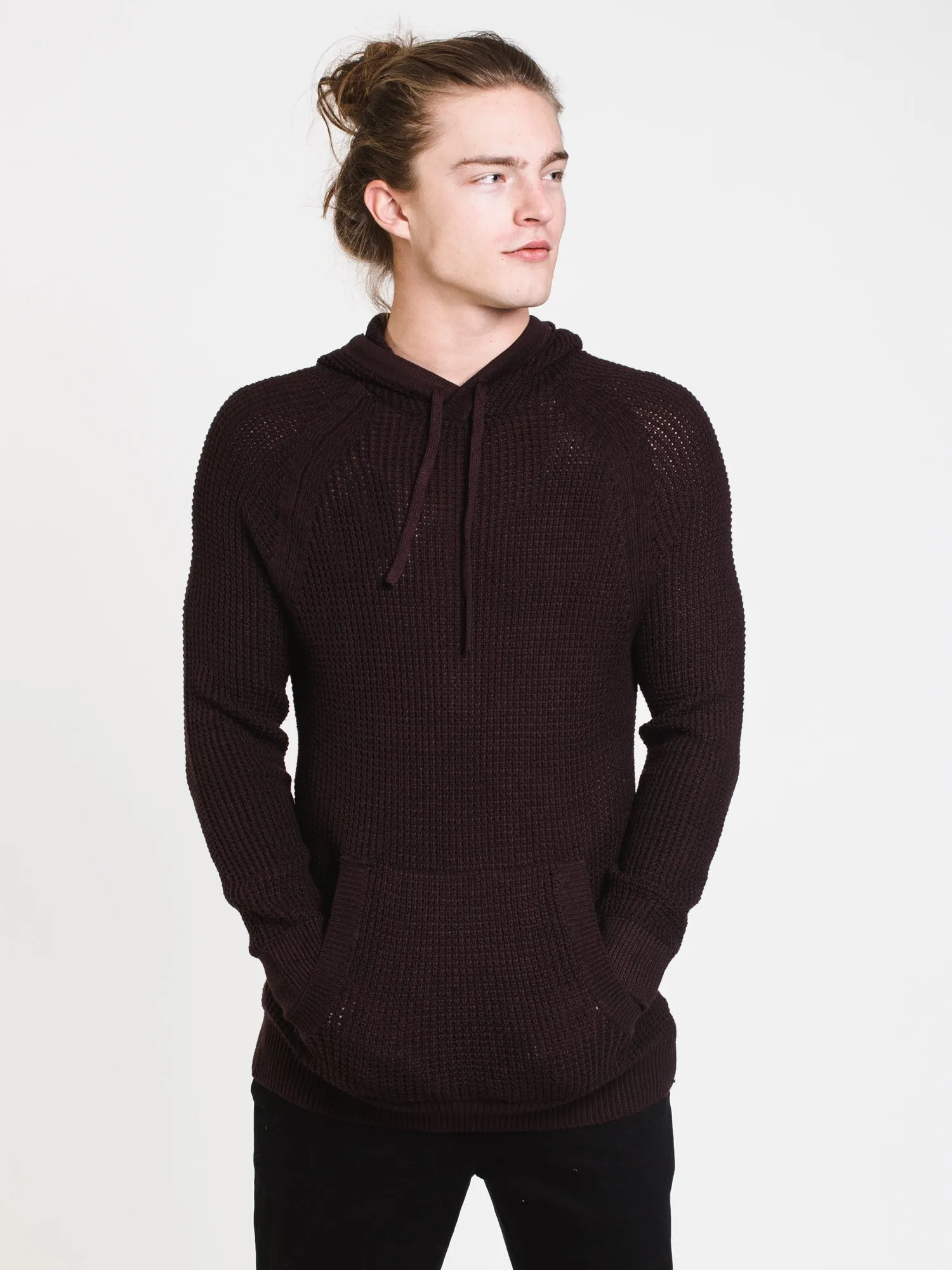 MENS WAFFLE HOODIE - CLEARANCE