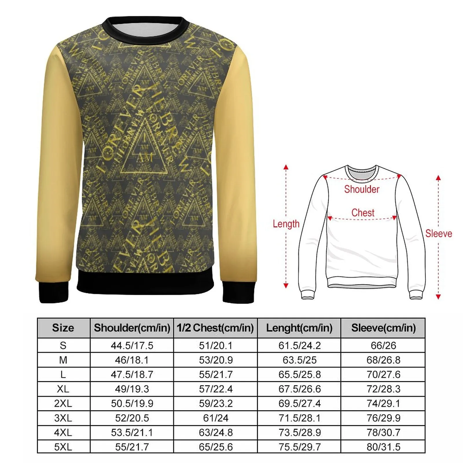 I AM HEBREW 03-01 Men's Designer Crewneck Sweatshirt