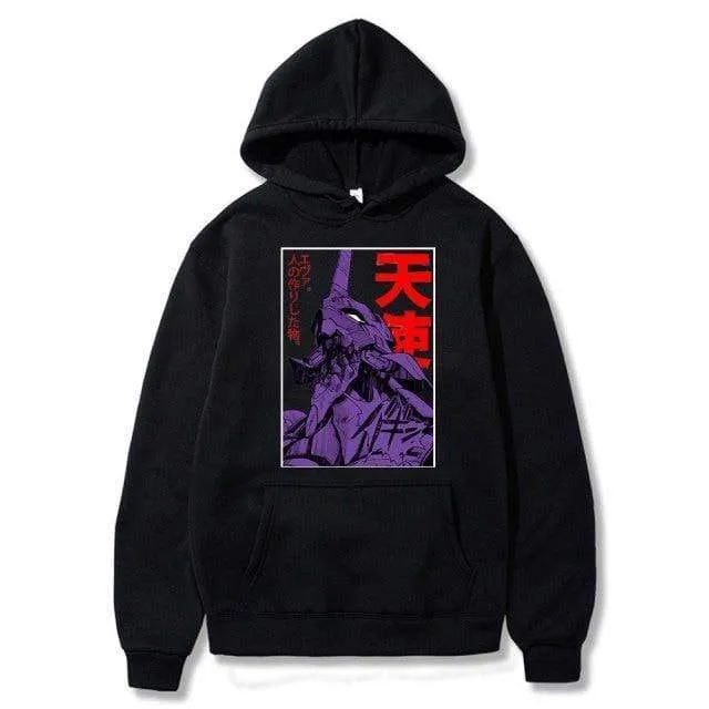 Ayanami Rei Print Sweatshirt Man Autumn Fleece Hoody Fashion Pocket Clothes Fashion Casual Swetshirt Men Women's Harajuku