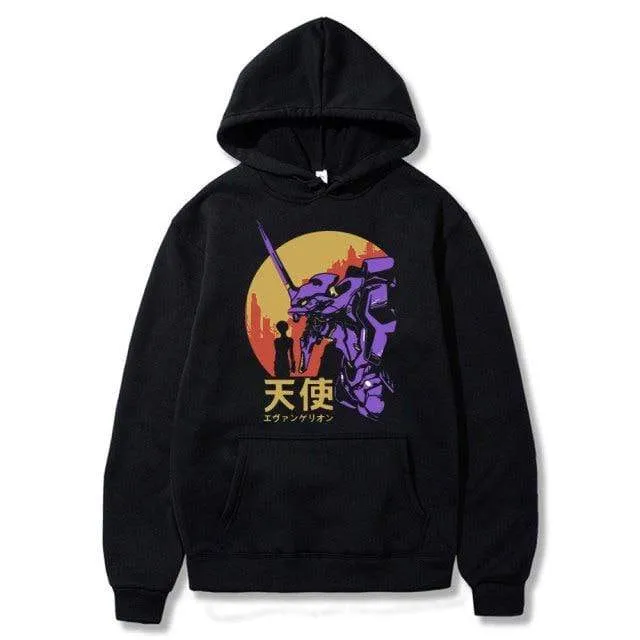 Ayanami Rei Print Sweatshirt Man Autumn Fleece Hoody Fashion Pocket Clothes Fashion Casual Swetshirt Men Women's Harajuku